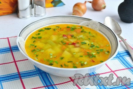 Суп с кабачками и картошкой