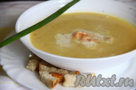 Крем-суп из семги со сливками